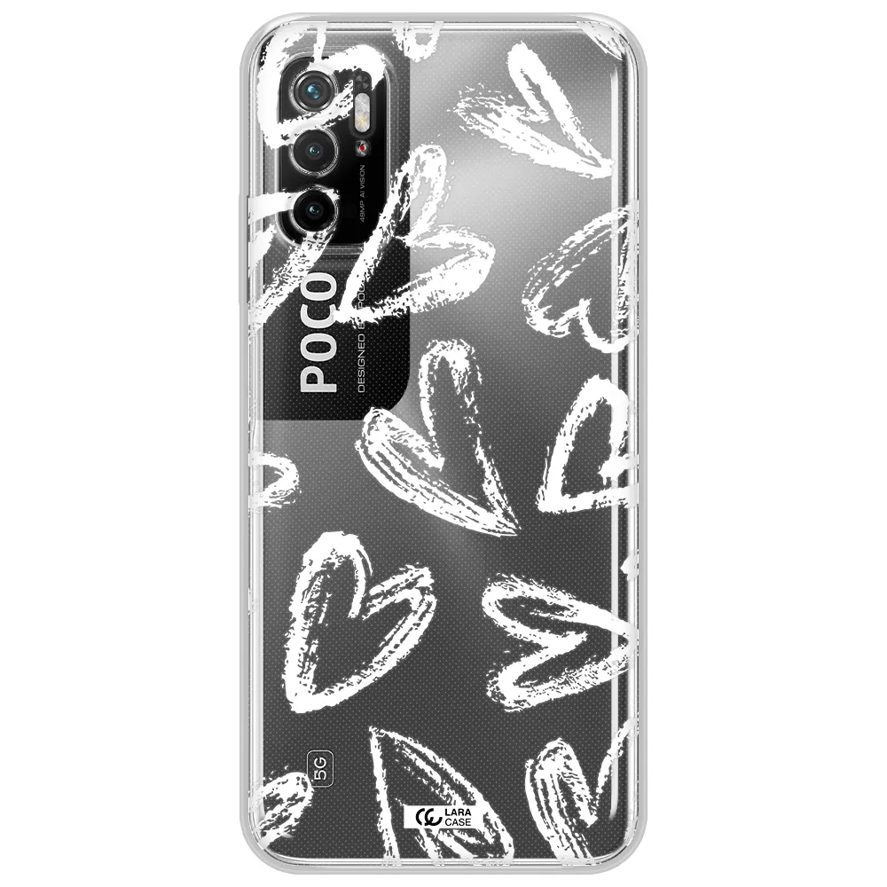Chalk Hearts Xiaomi Poco M3 Pro Clear Tpu Case