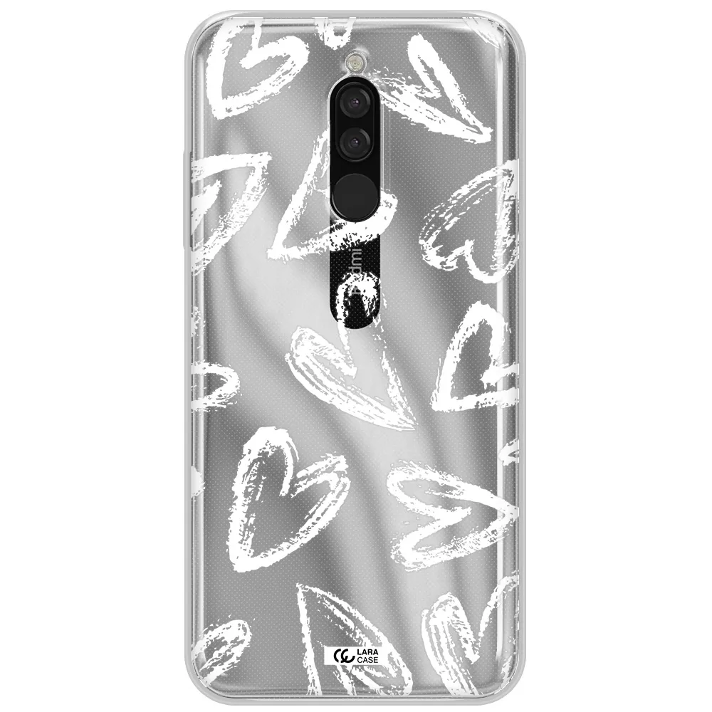 Chalk Hearts Xiaomi Redmi 8 Clear Tpu Case