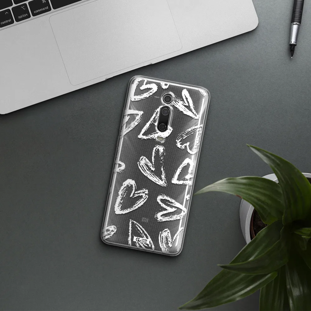 Chalk Hearts Xiaomi Redmi K20 Clear Tpu Case