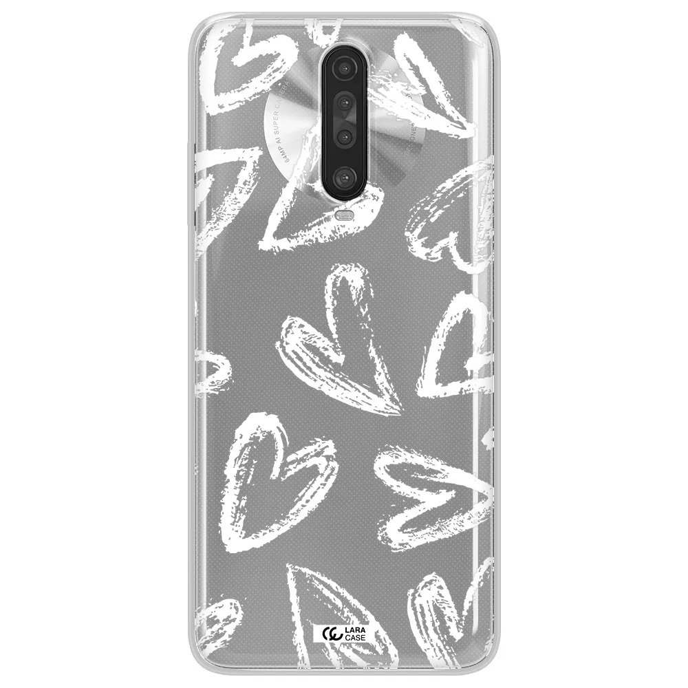 Chalk Hearts Xiaomi Redmi K30 Clear TPU Case