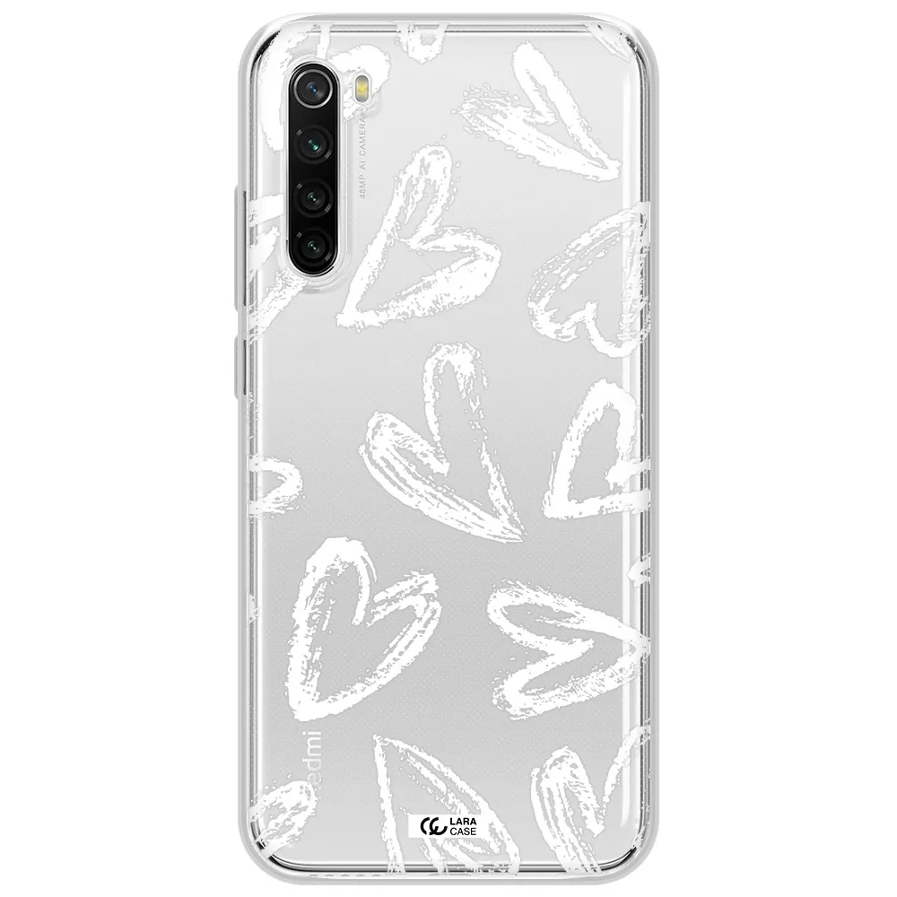 Chalk Hearts Xiaomi Redmi Note 8T Clear Tpu Case