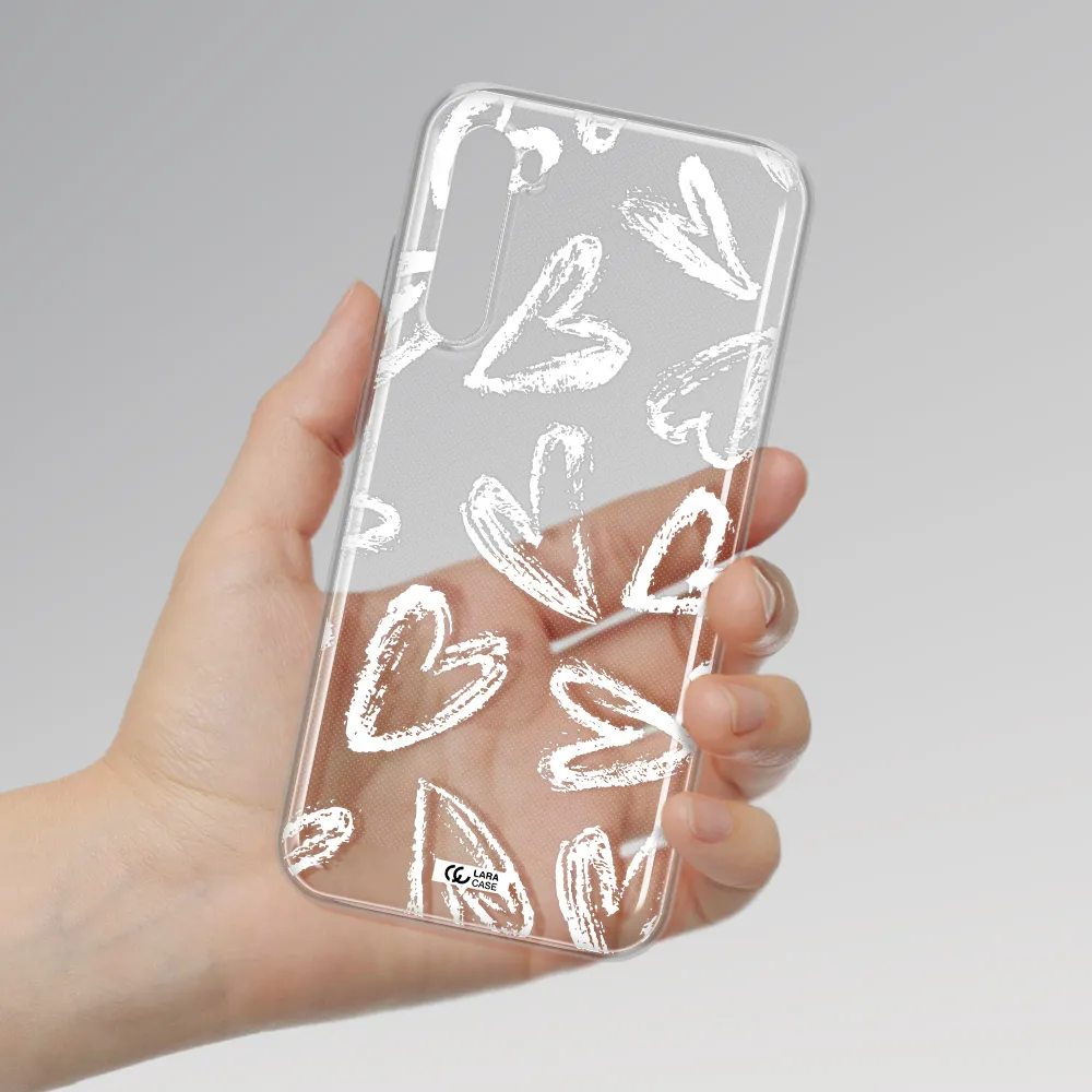 Chalk Hearts Xiaomi Redmi Note 8T Clear Tpu Case