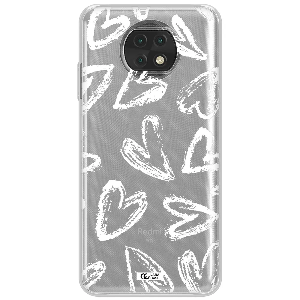 Chalk Hearts Xiaomi Redmi Note 9T Clear Tpu Case