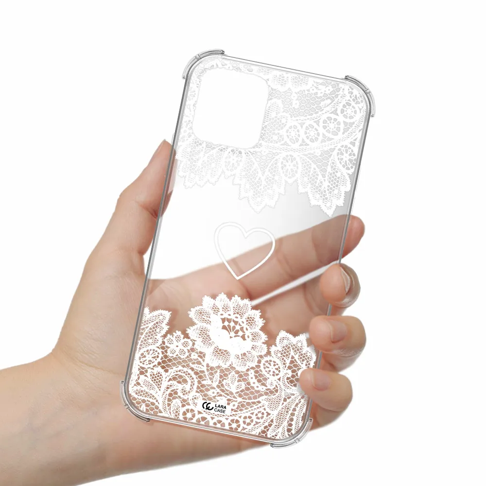 Mandala Heart Apple iPhone 11 pro Clear PC Case
