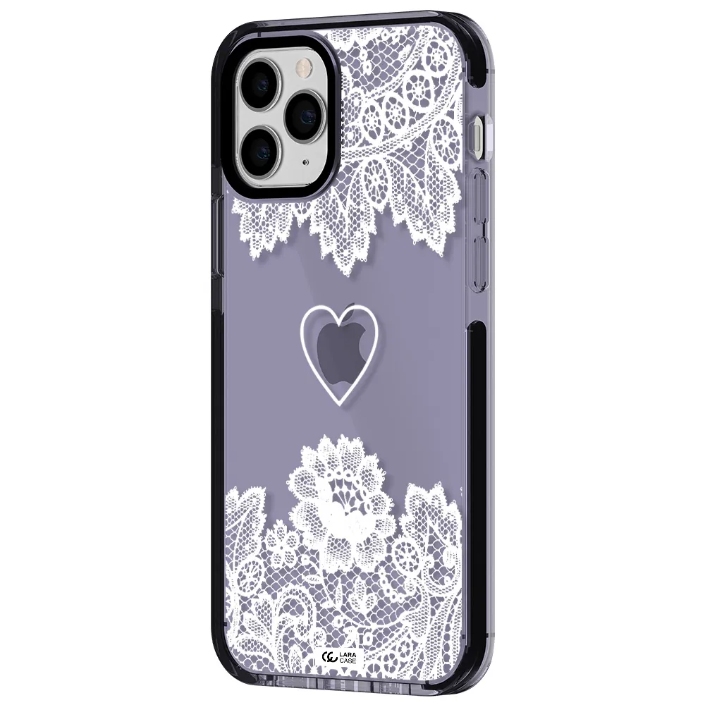 Mandala Heart Apple iPhone 11 pro max impact Lilac Case