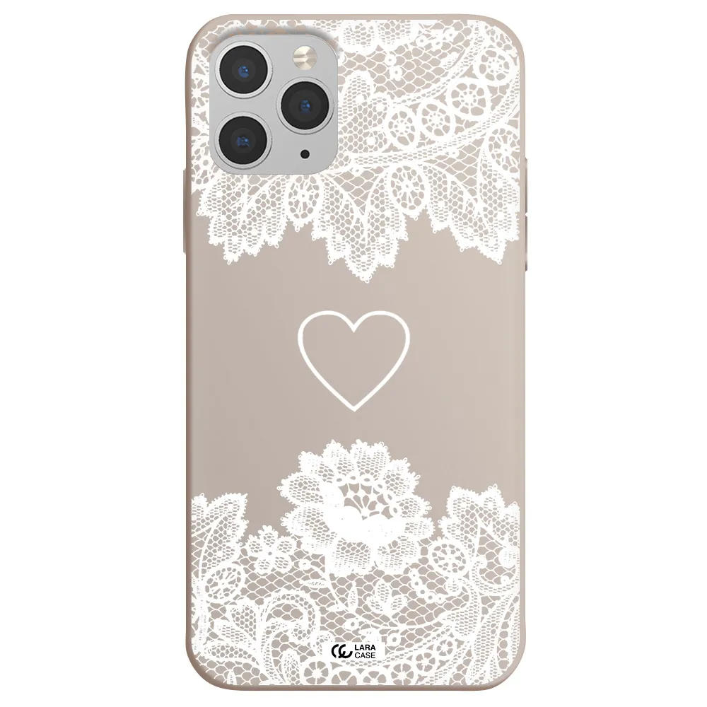 Mandala Heart Apple iPhone 11 pro max Silicone Stone Case