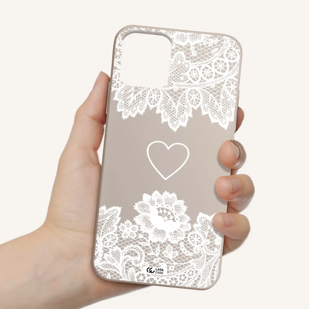 Mandala Heart Apple iPhone 11 pro Silicone Stone Case