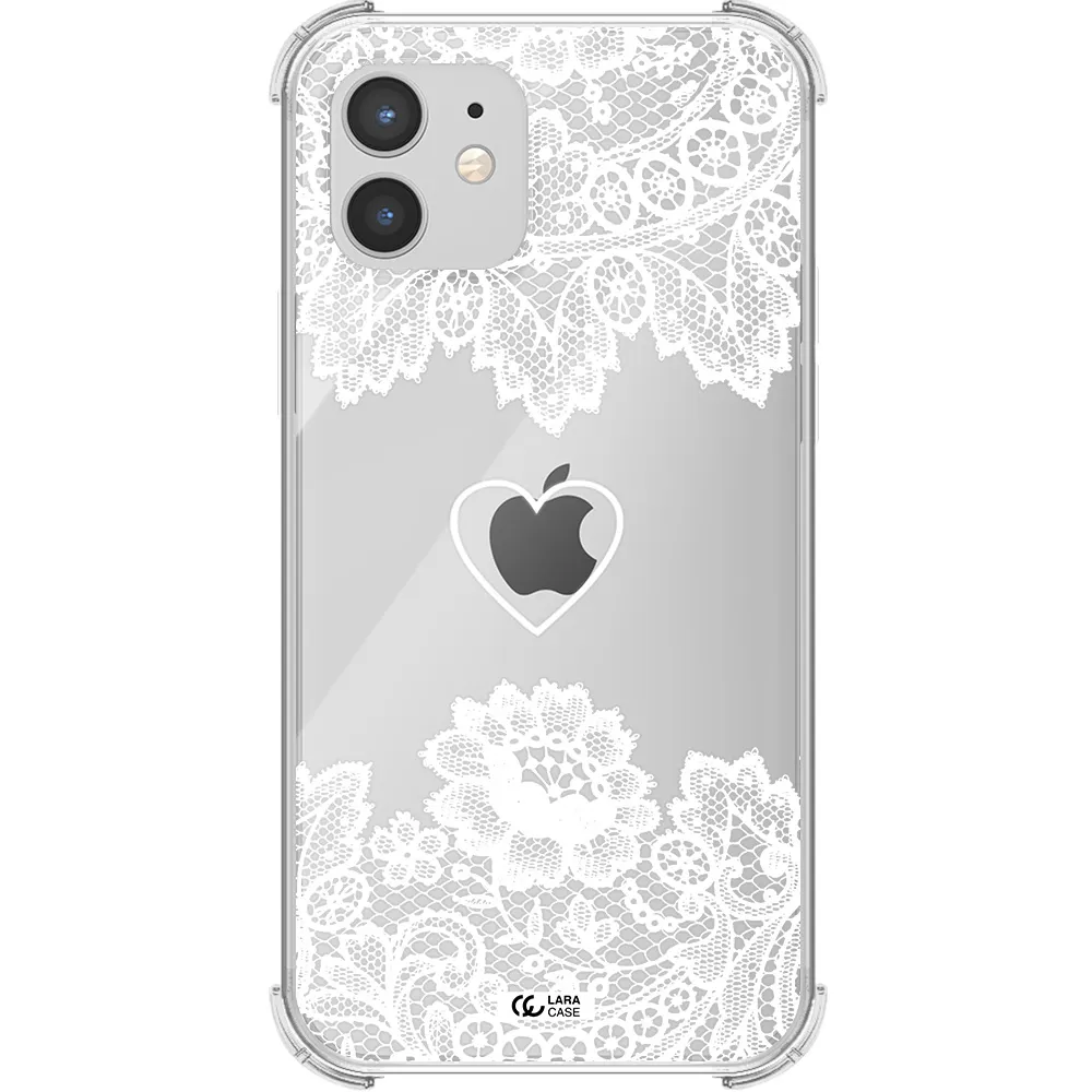Mandala Heart Apple iPhone 12 mini Clear PC Case