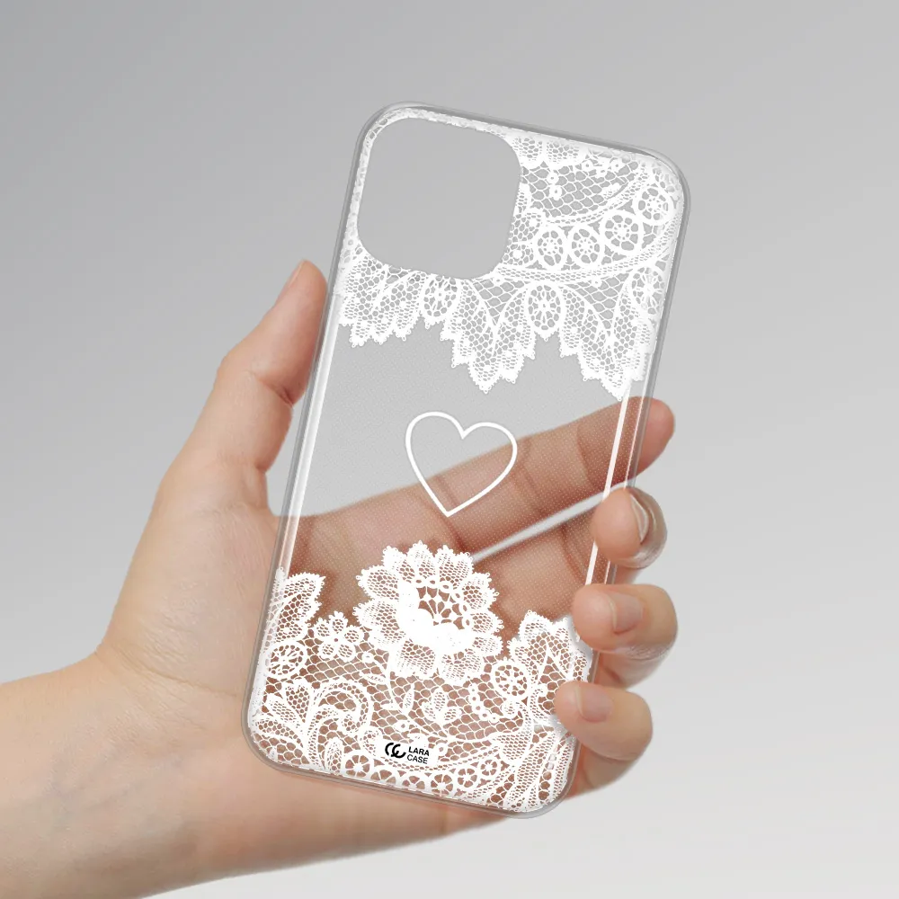 Mandala Heart Apple iPhone 13 Clear TPU Case