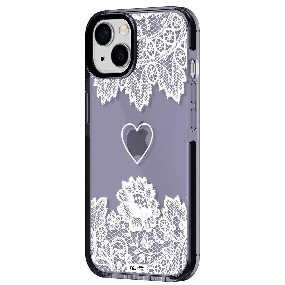 Mandala Heart Apple iPhone 13 impact Lilac Case