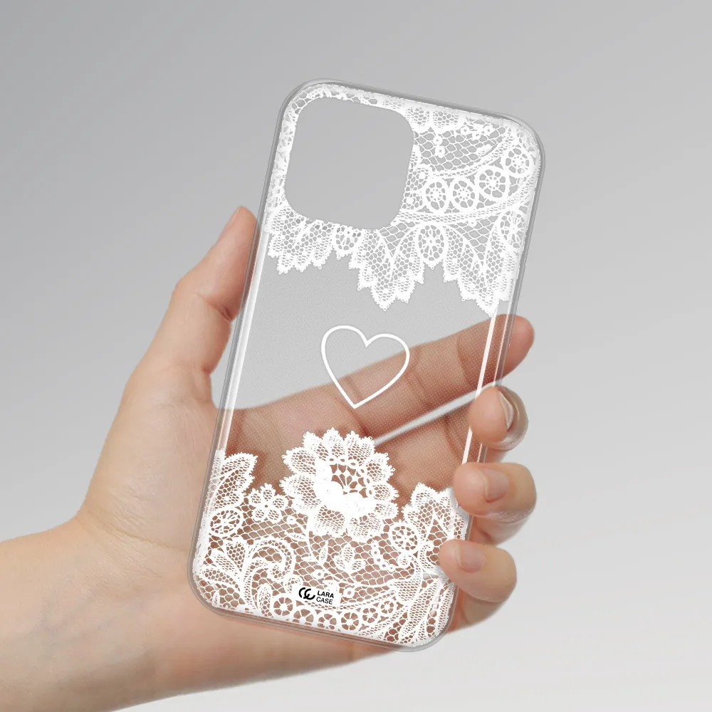 Mandala Heart Apple iPhone 13 Pro Clear TPU Case