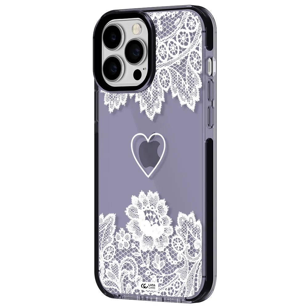Mandala Heart Apple iPhone 13 Pro Max impact Lilac Case