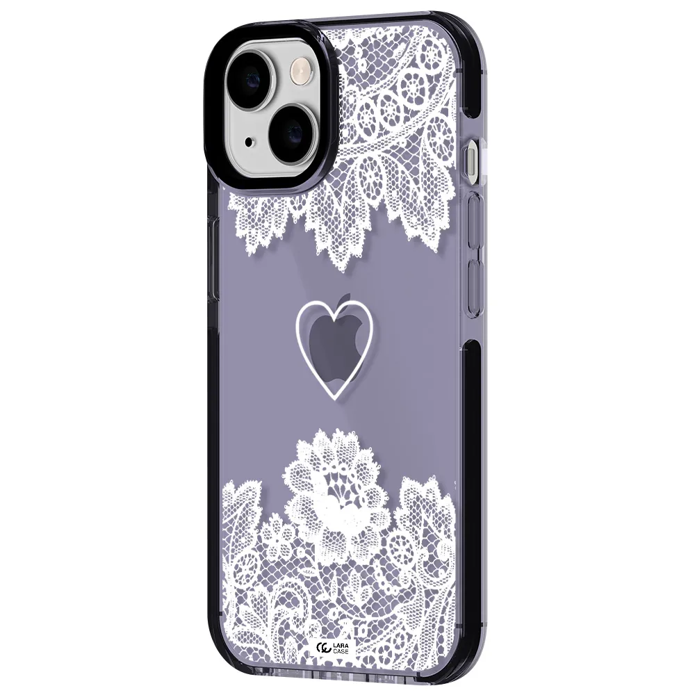 Mandala Heart Apple iPhone 14 impact Lilac Case