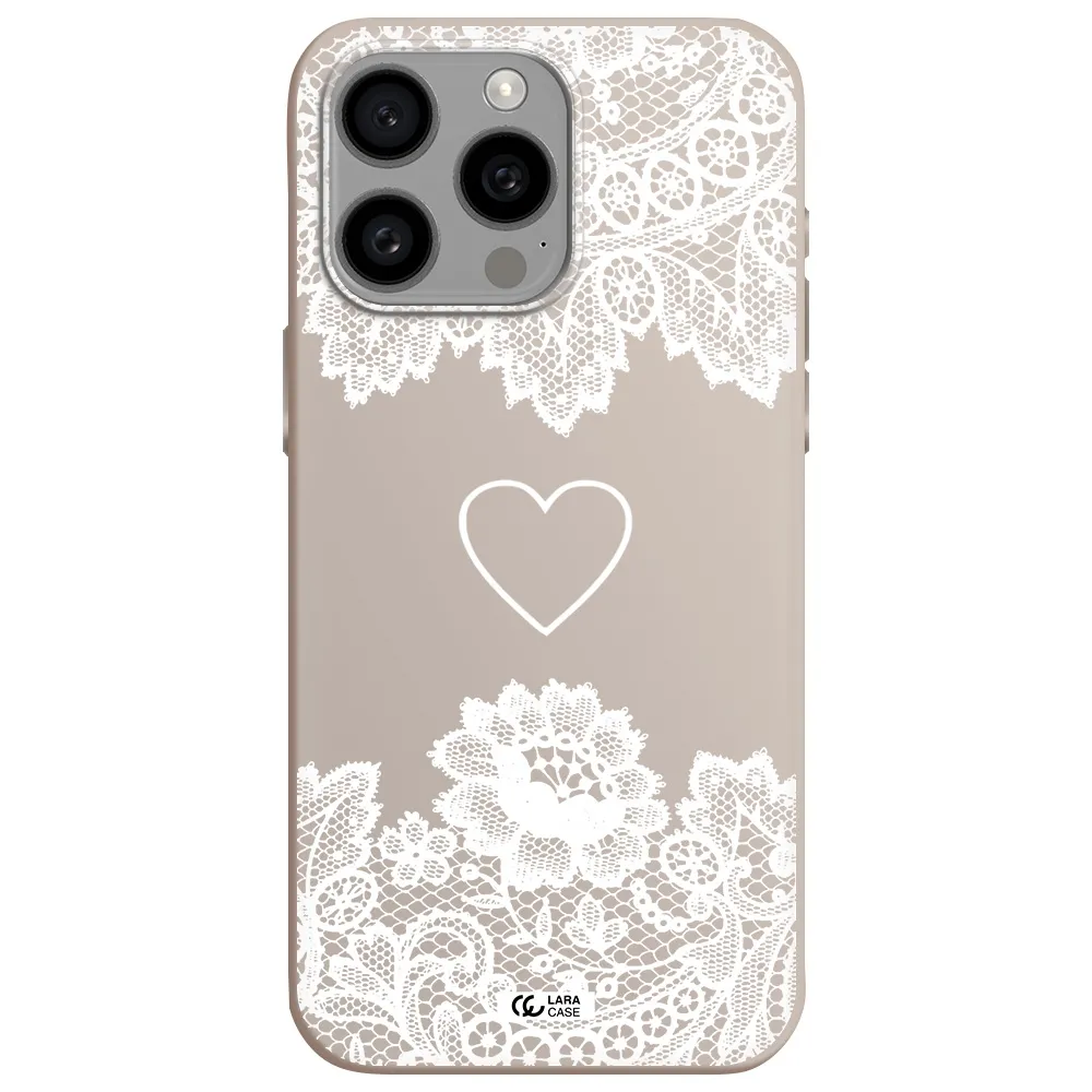 Mandala Heart Apple Iphone 15 Pro max Silicone Stone Case