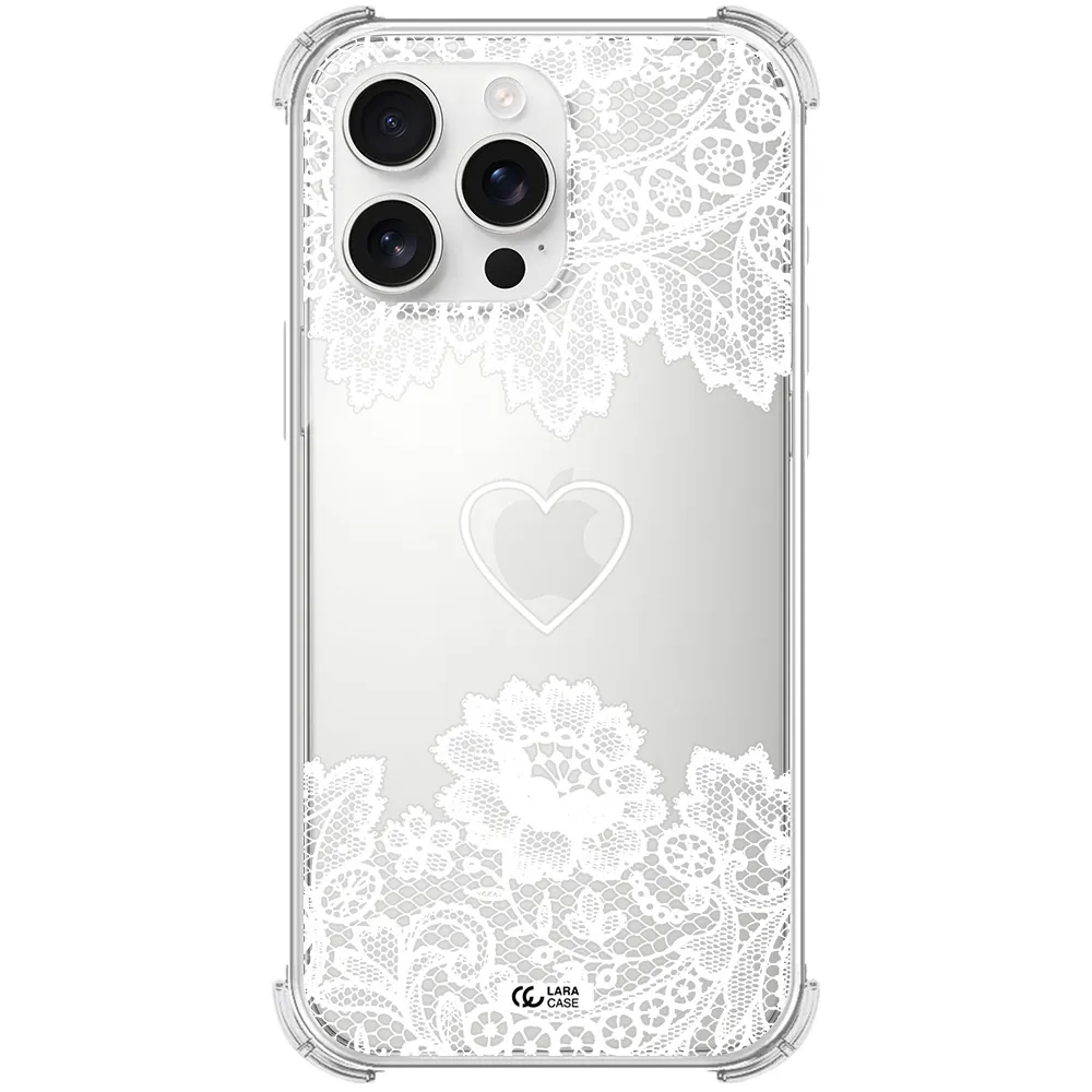 Mandala Heart Apple Iphone 16 Pro Max Clear Pc Case