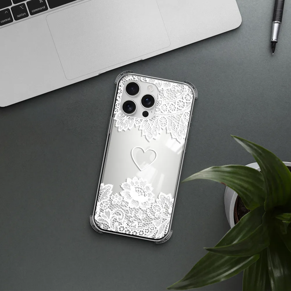 Mandala Heart Apple Iphone 16 Pro Max Clear Pc Case
