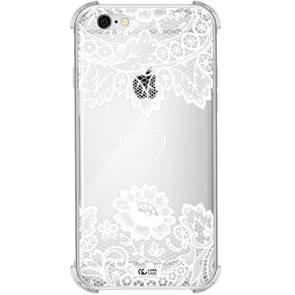 Mandala Heart Apple iPhone 6 Clear PC Case