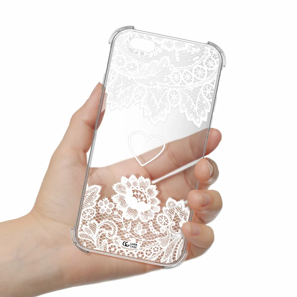 Mandala Heart Apple iPhone 6 Clear PC Case