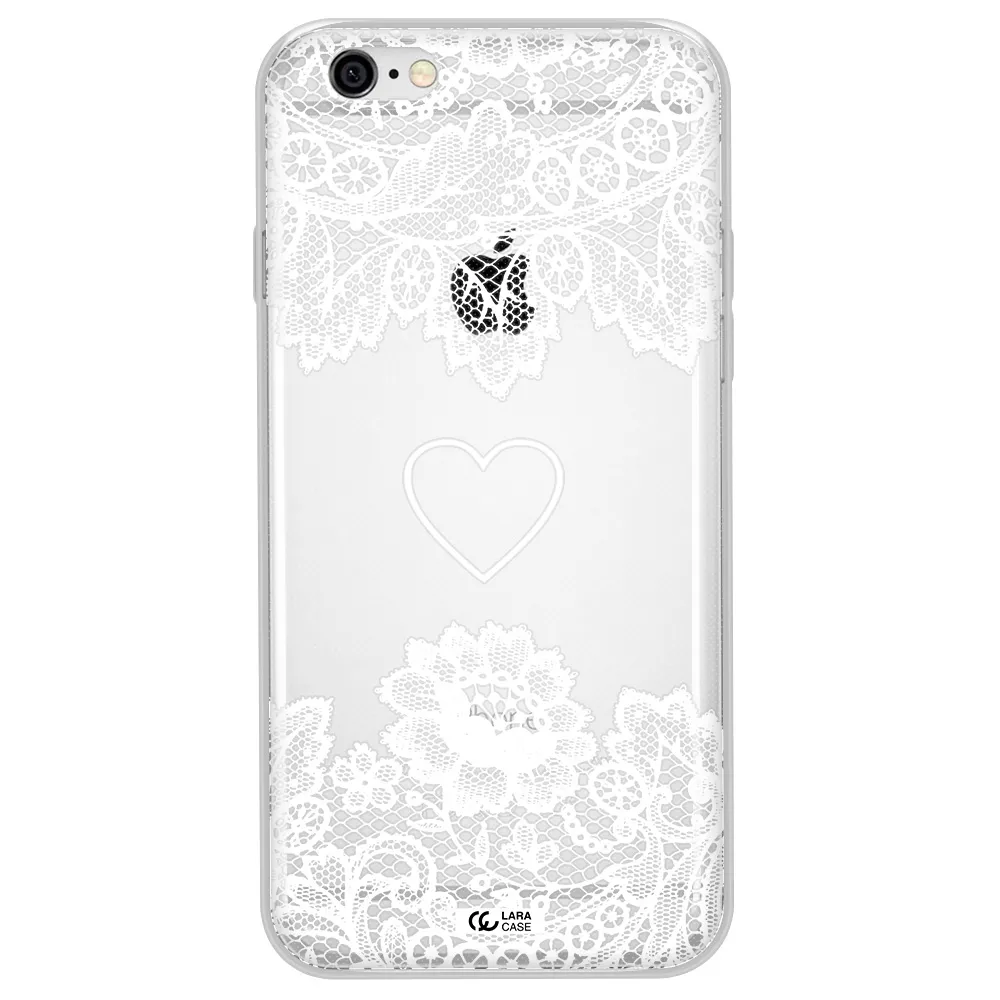 Mandala Heart Apple iPhone 6 Clear TPU Case