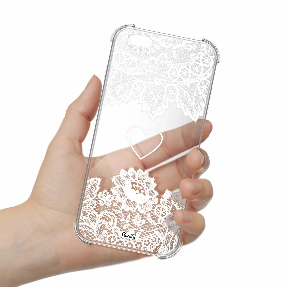 Mandala Heart Apple iPhone 6 plus Clear PC Case