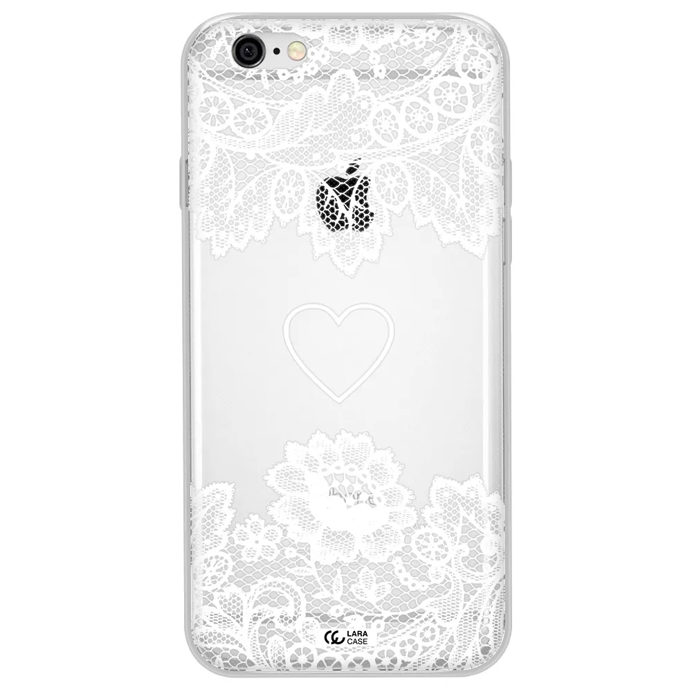 Mandala Heart Apple iPhone 6 plus Clear TPU Case