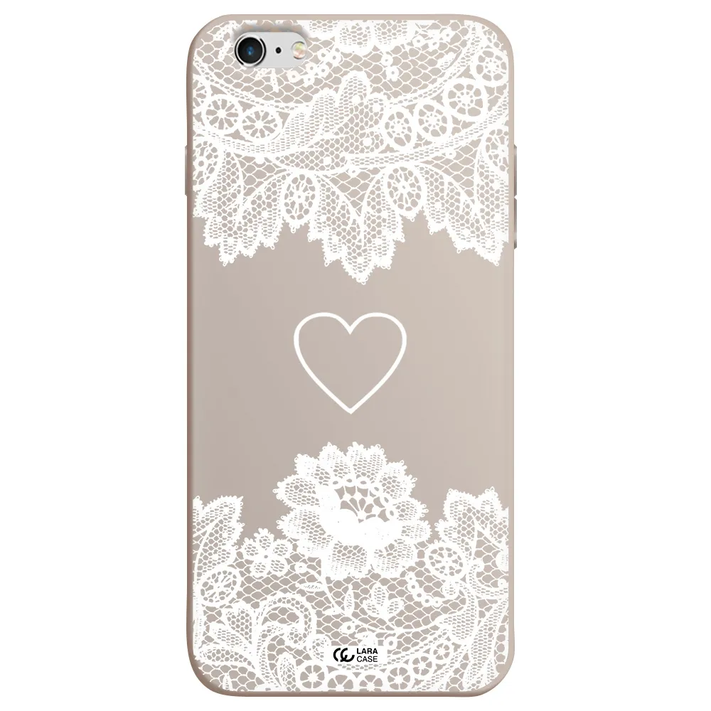 Mandala Heart Apple iPhone 6 plus Silicone Stone Case
