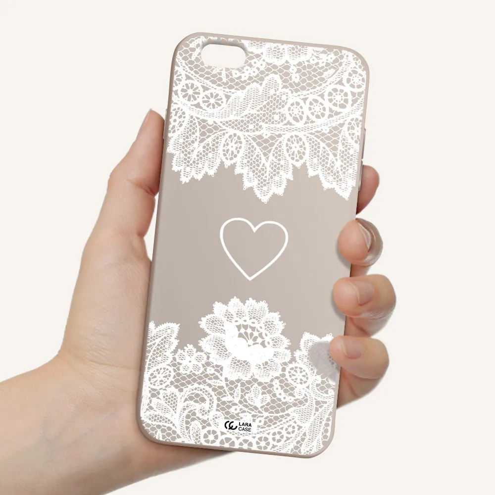 Mandala Heart Apple iPhone 6 plus Silicone Stone Case