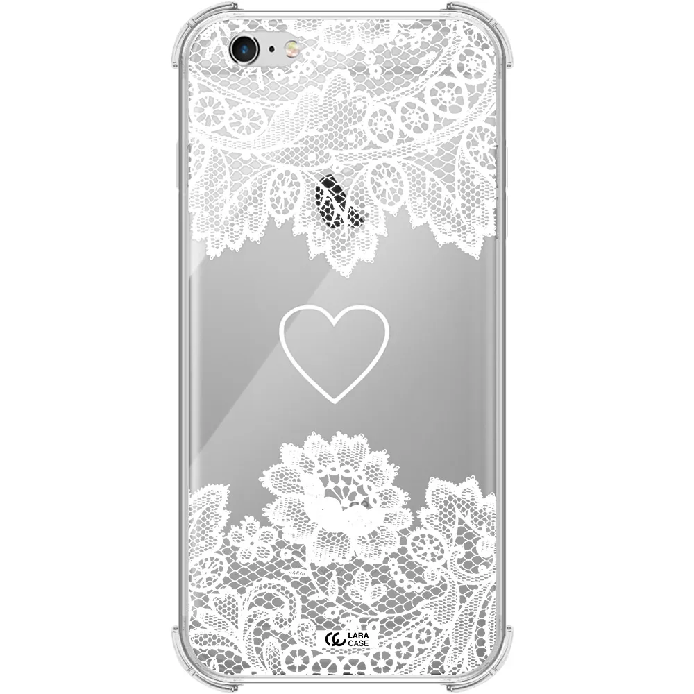 Mandala Heart Apple iPhone 6 s plus Clear PC Case