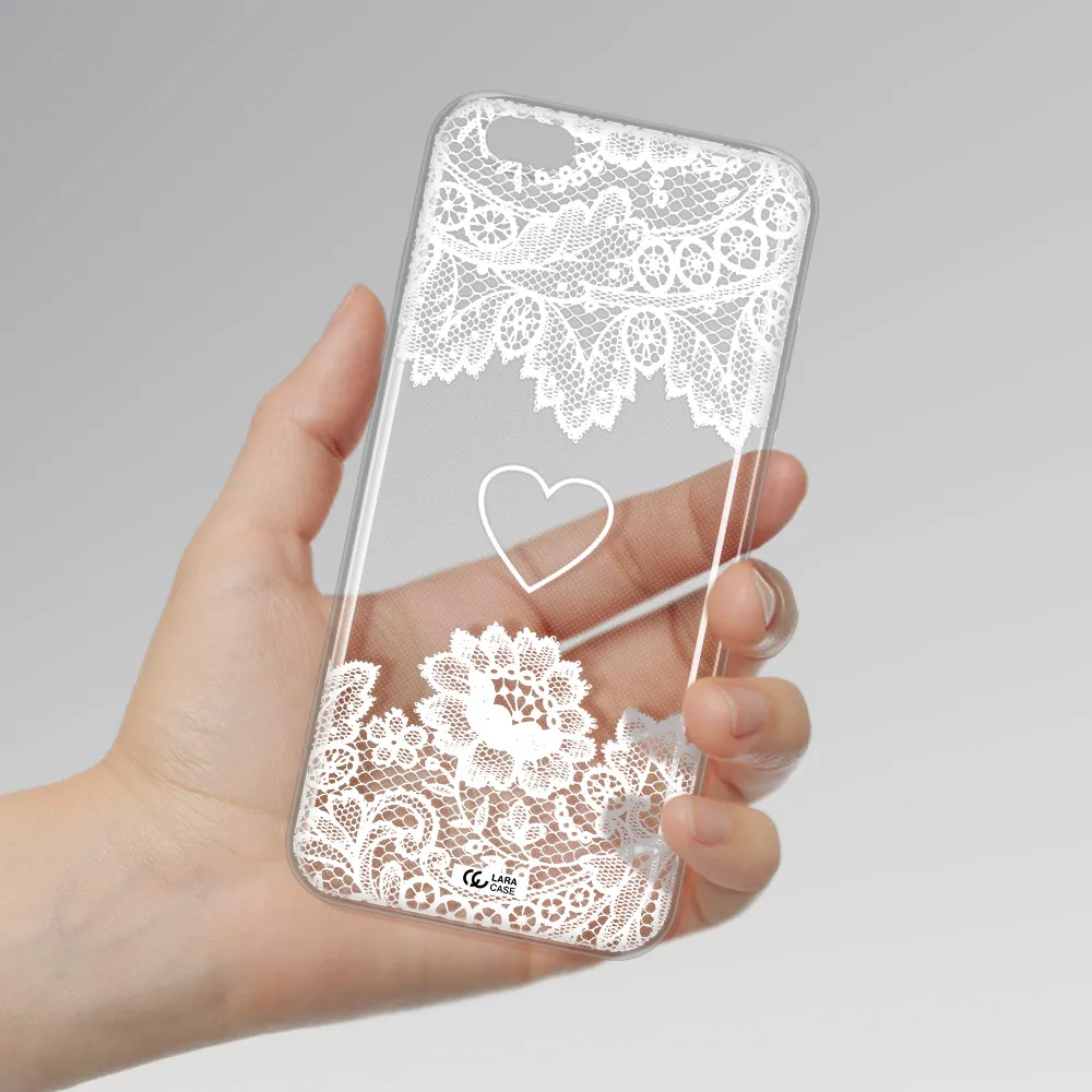 Mandala Heart Apple iPhone 6 s plus Clear TPU Case