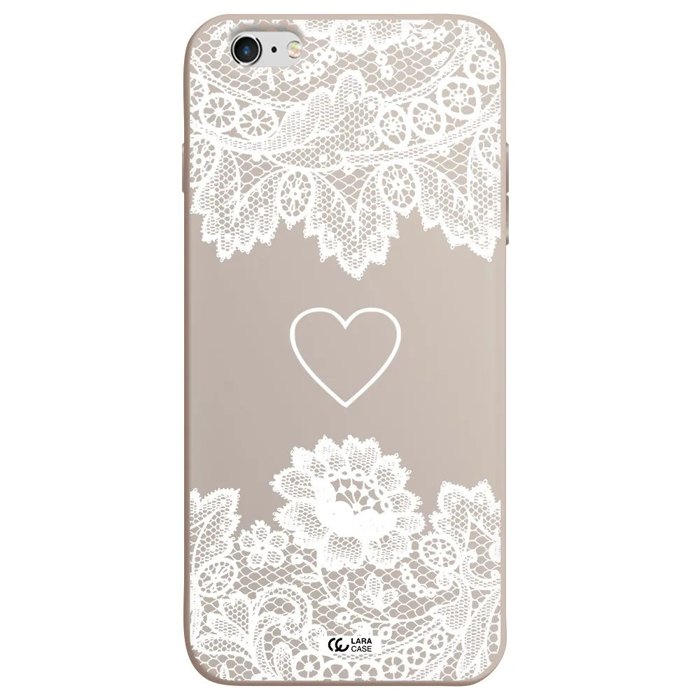 Mandala Heart Apple iPhone 6 s plus Silicone Stone Case