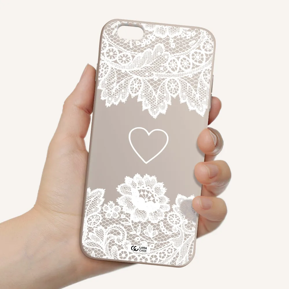 Mandala Heart Apple iPhone 6 s plus Silicone Stone Case