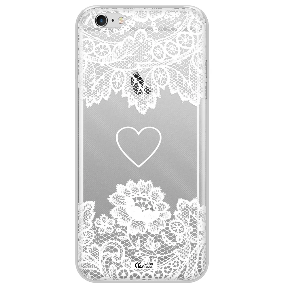 Mandala Heart Apple iPhone 6S Clear TPU Case