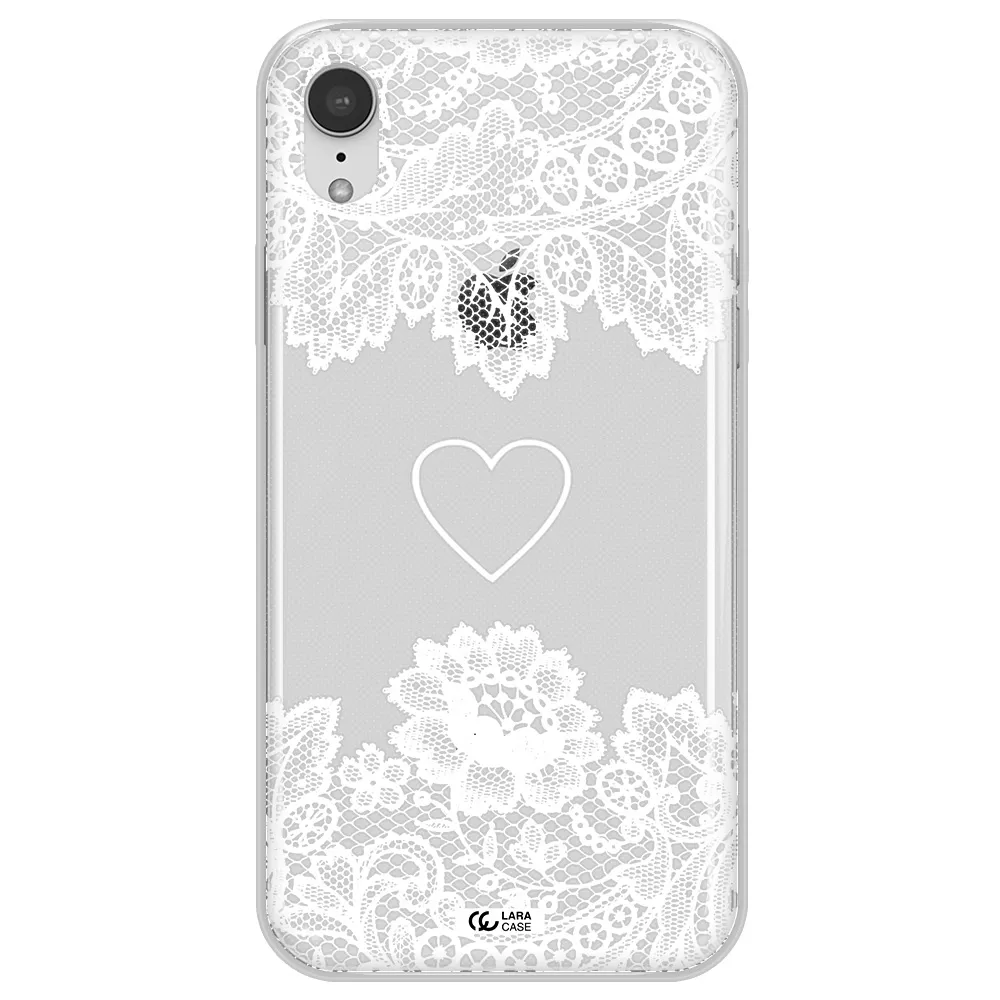 Mandala Heart Apple iPhone XR Clear TPU Case