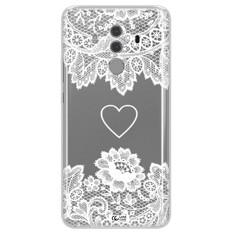 Mandala Heart Huawei Mate 10 Pro Clear TPU Case