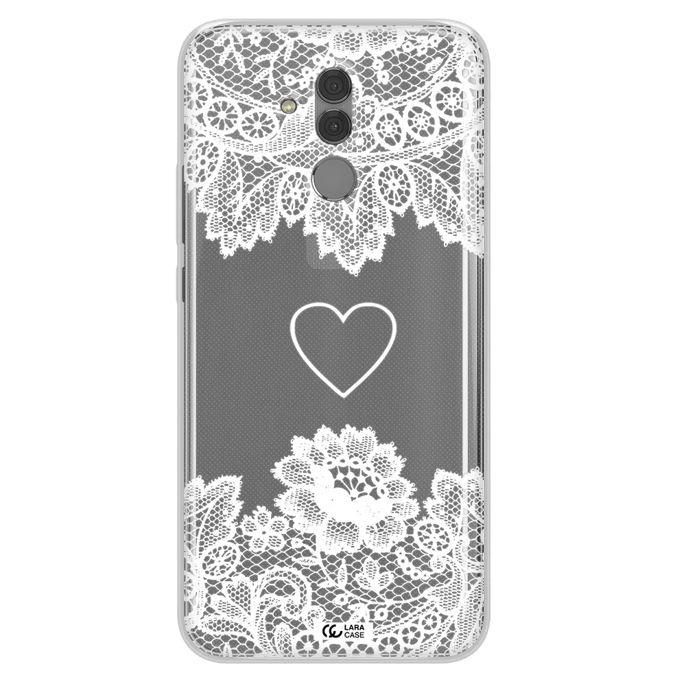 Mandala Heart Huawei Mate 20 Lite Clear TPU Case