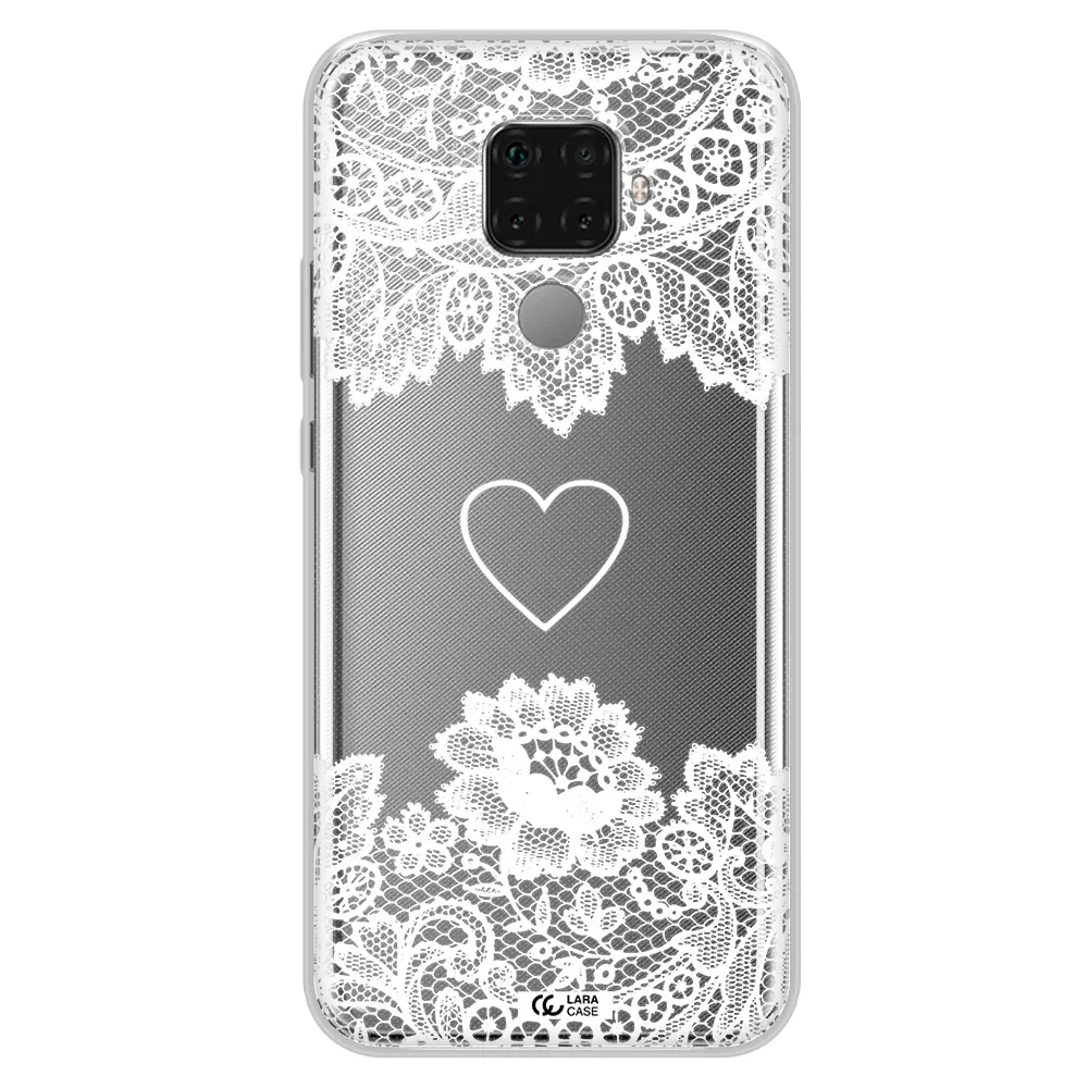 Mandala Heart Huawei Mate 30 Lite Clear TPU Case