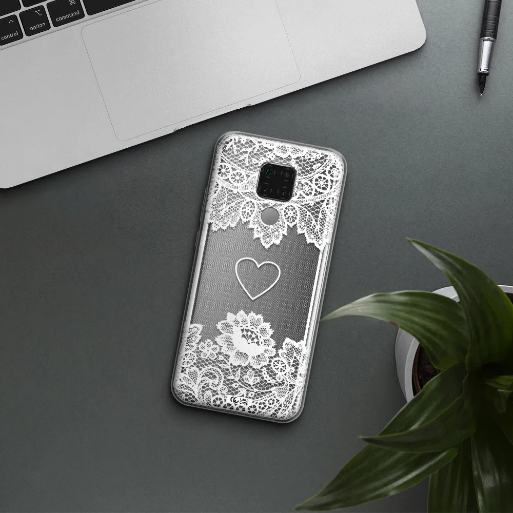Mandala Heart Huawei Mate 30 Lite Clear TPU Case