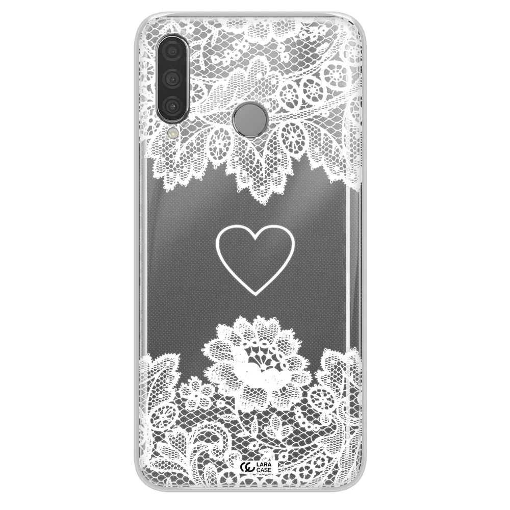 Mandala Heart Huawei P30 Lite Clear TPU Case
