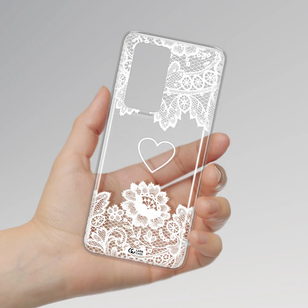 Mandala Heart Huawei P40 Pro Clear TPU Case