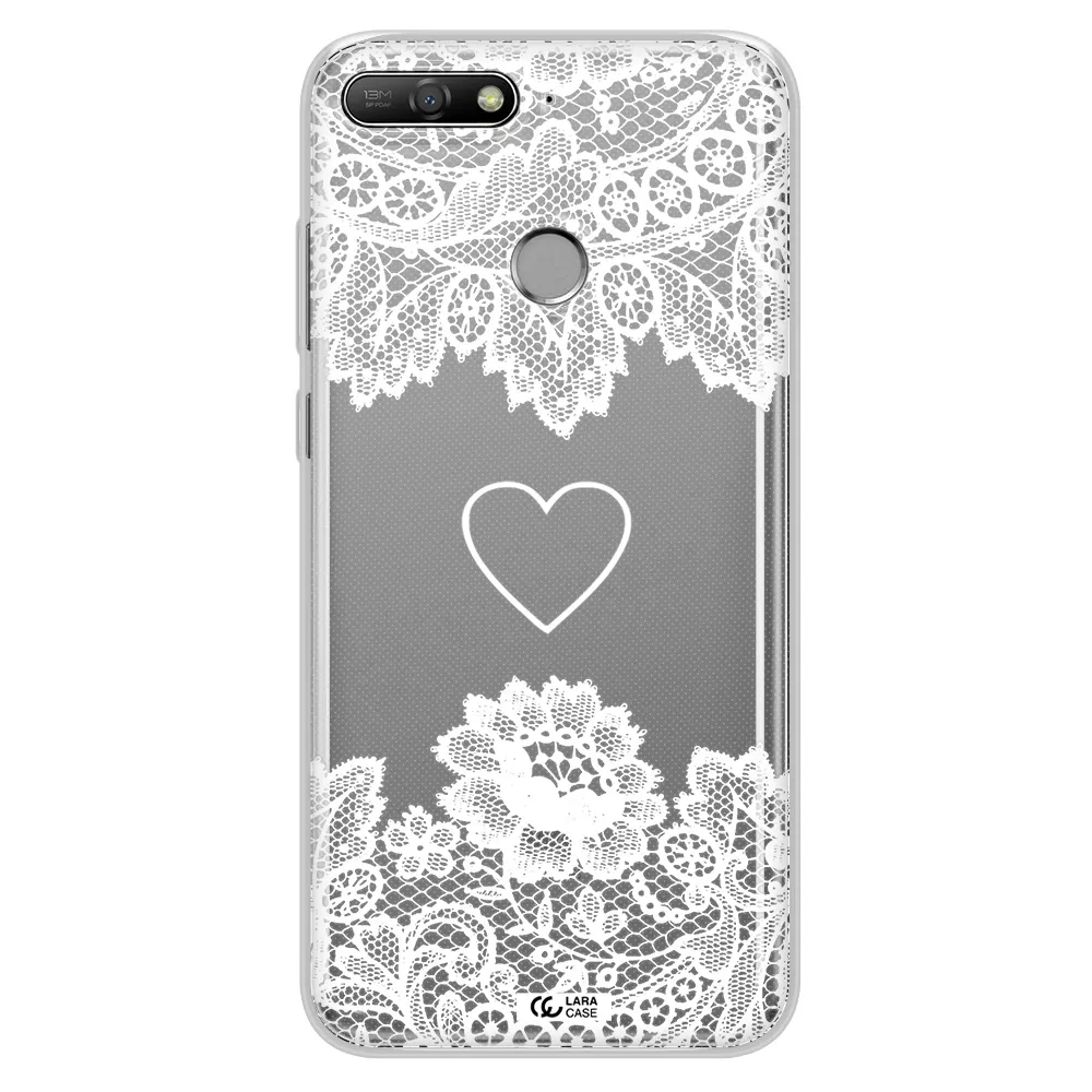 Mandala Heart Huawei Y6 Prime 2018 Clear TPU Case