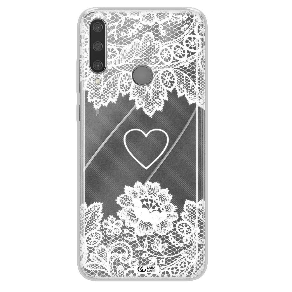 Mandala Heart Huawei Y6P Clear TPU Case