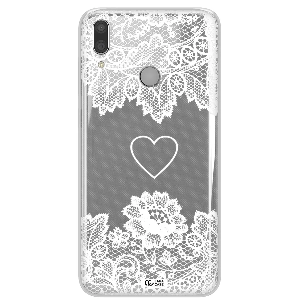 Mandala Heart Huawei Y9 2019 Clear TPU Case