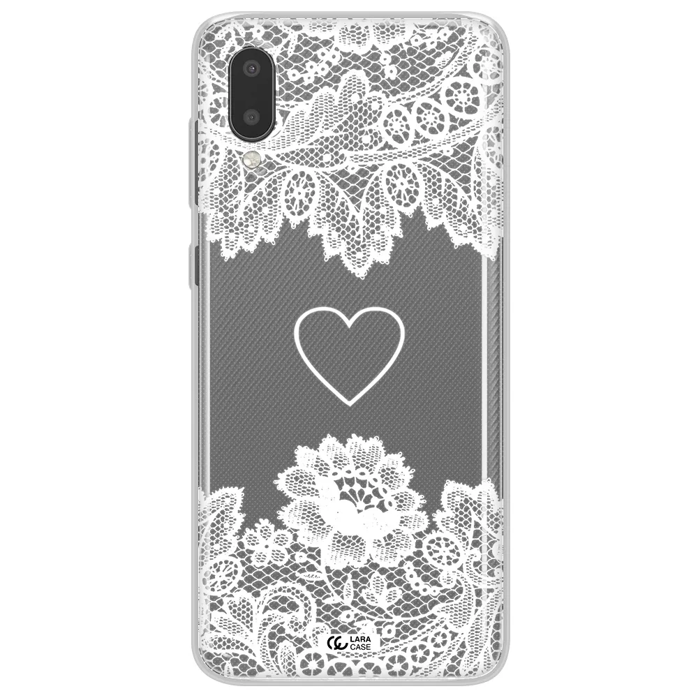 Mandala Heart Samsung A02 Clear TPU Case