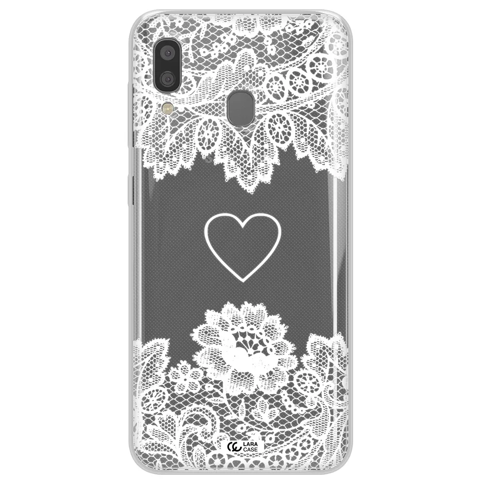 Mandala Heart Samsung A20 Clear TPU Case