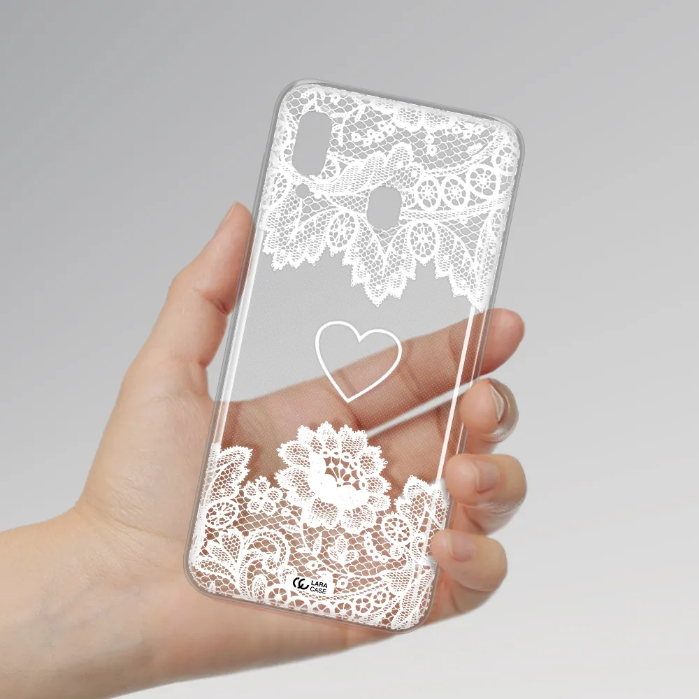 Mandala Heart Samsung A20 Clear TPU Case