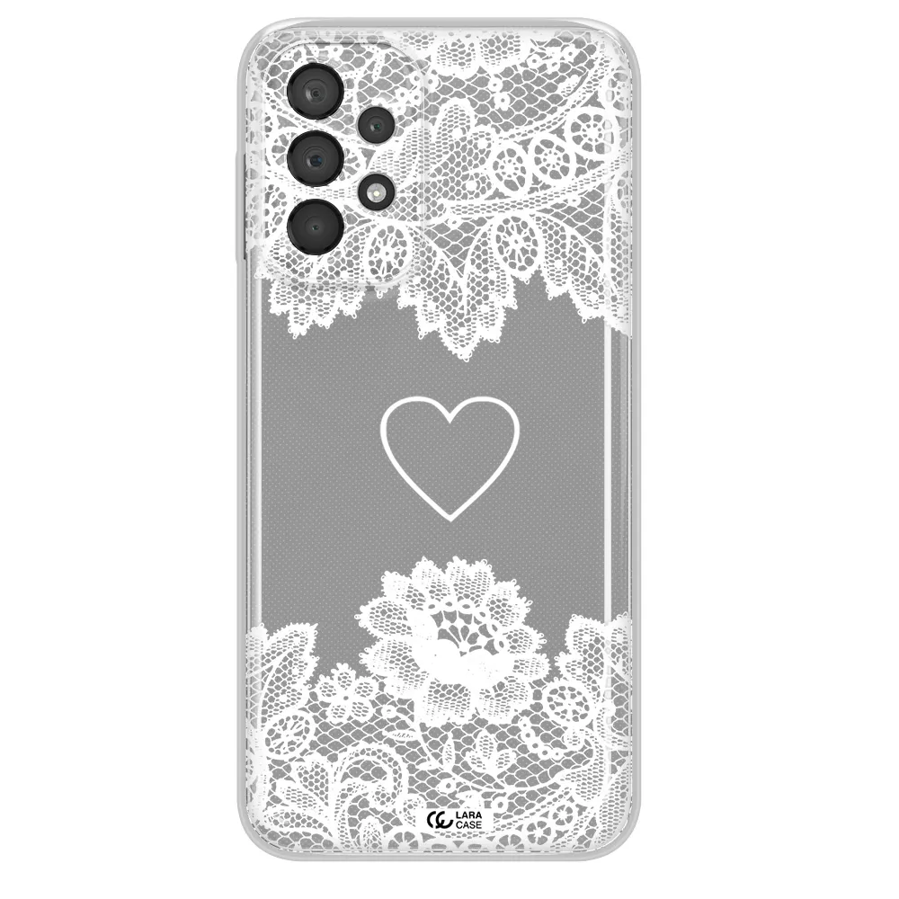Mandala Heart Samsung A23 5G Clear Tpu Case