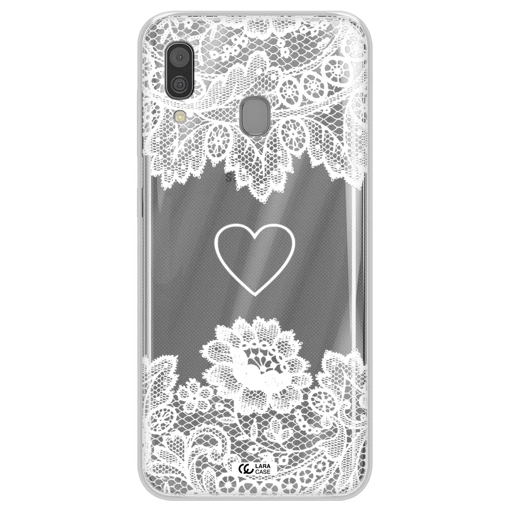 Mandala Heart Samsung A30 Clear TPU Case