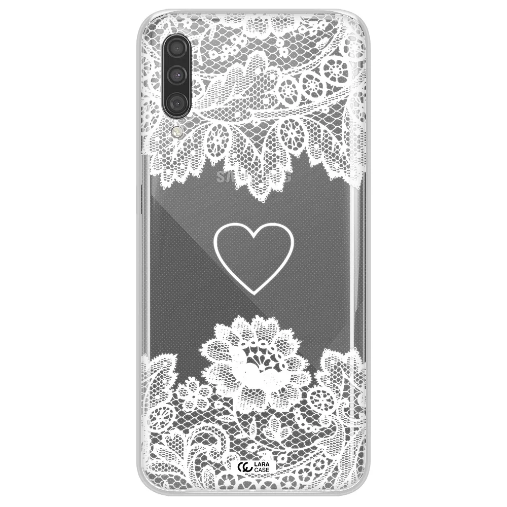 Mandala Heart Samsung A30S Clear TPU Case