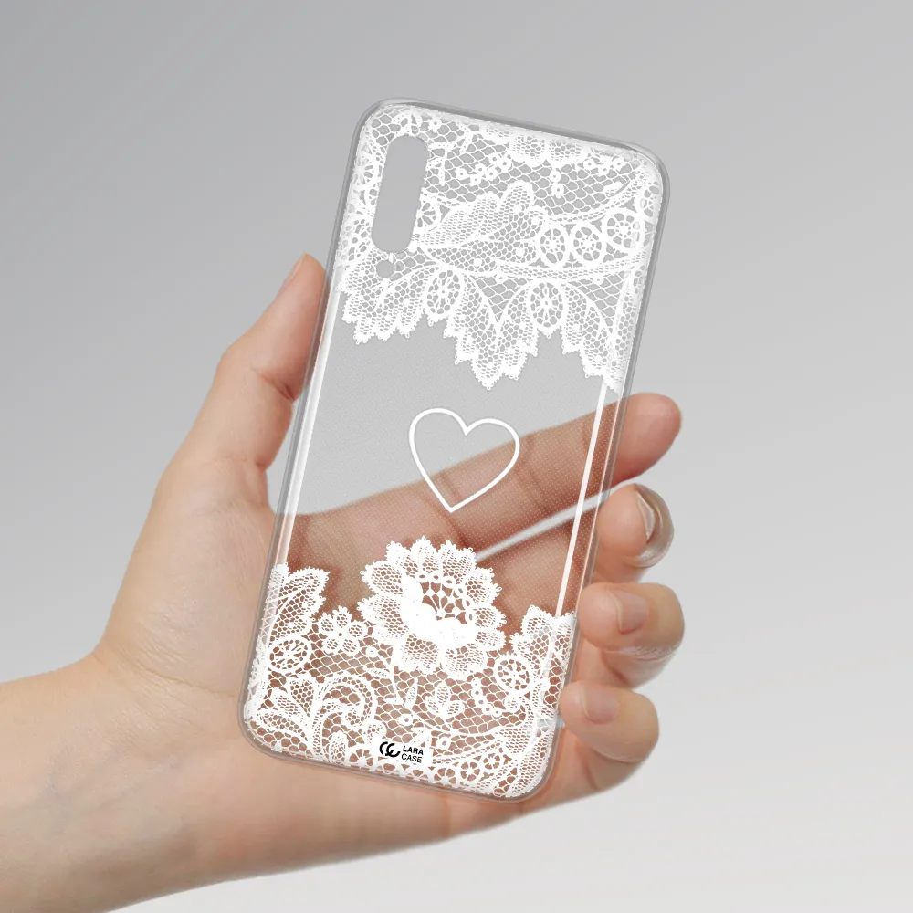 Mandala Heart Samsung A50S Clear Tpu Case