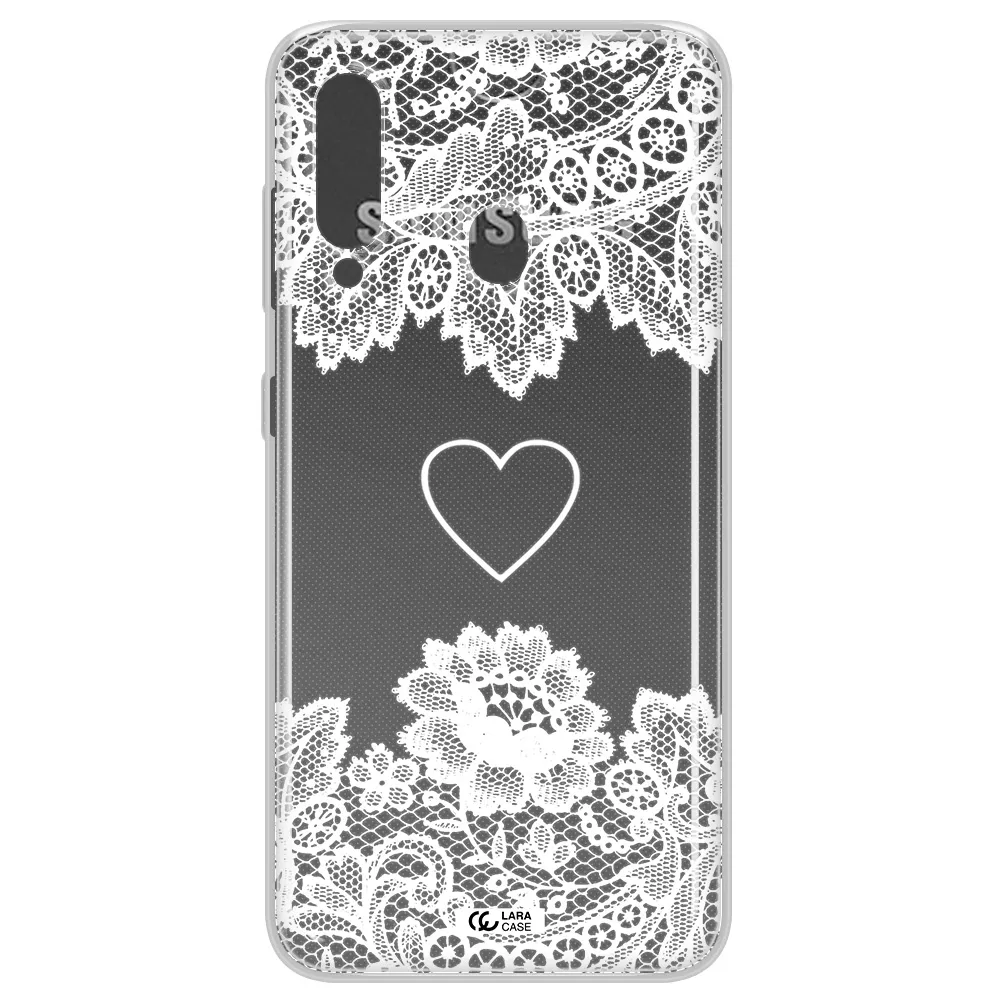 Mandala Heart Samsung A60 Clear TPU Case
